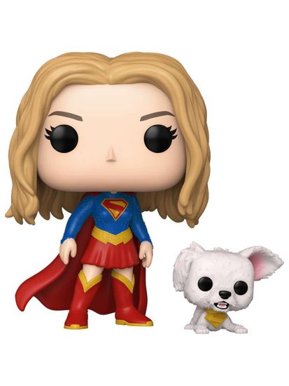Фигурка Funko POP! Heroes Supergirl Supergirl with Puppy Krypto (633) 90801 / Фигурка Фанко ПОП! по мотивам фильма "Супергёрл", Кара Зор-Эл