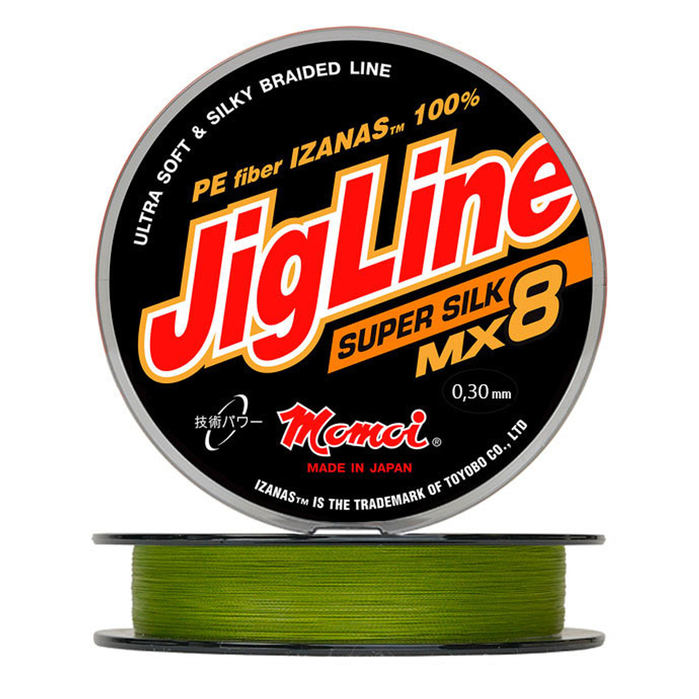 Шнур JigLine Super Silk 0,30 мм., 26 кг, 100 м, хаки