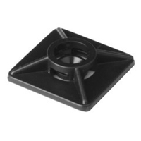 Монтажная база двойная самоклеящаяся 28x28 (спец.состав), черная для хомутов шириной до 4,8мм