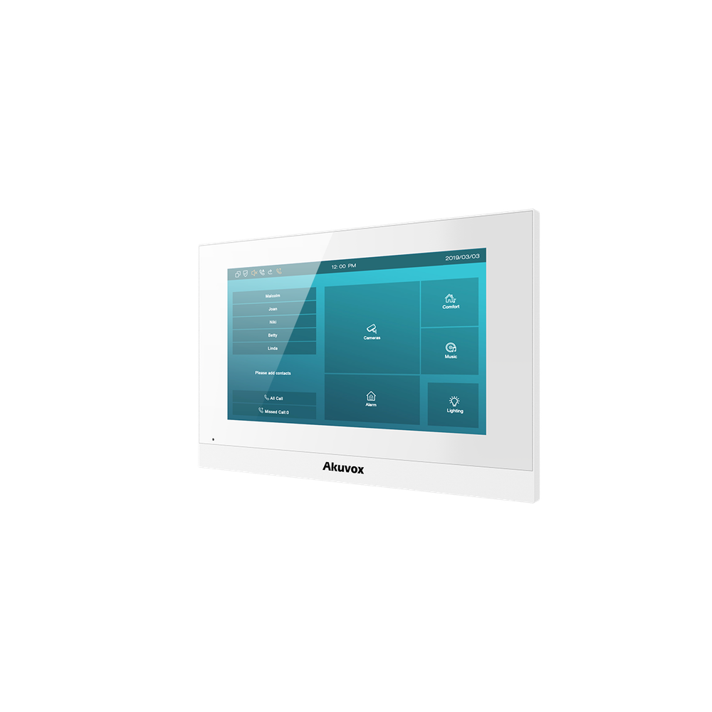 Akuvox C313W V2 БЕЛЫЙ Linux SIP indoor wall monitor