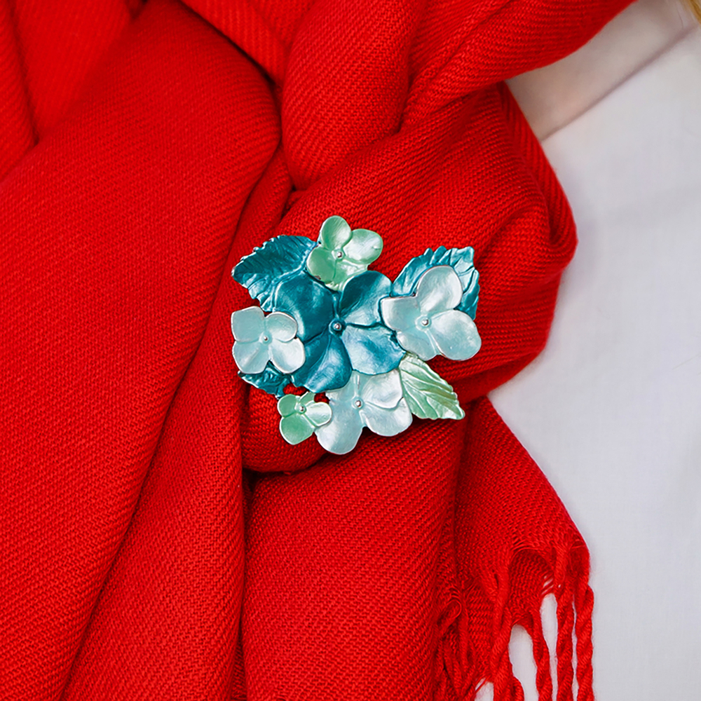 Брошь Shadore Фиалки XZ1498.20 G/S