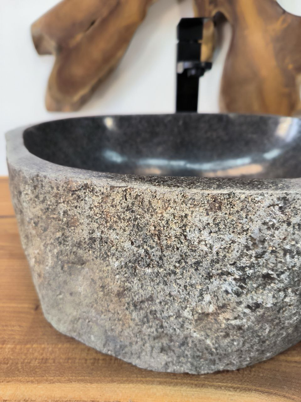 Раковина из речного камня RS-65879 48х40х15 из натурального камня