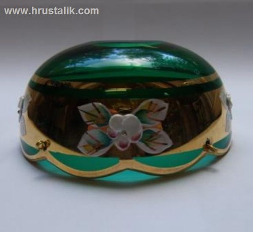 Розетка зеленая смальта. №41