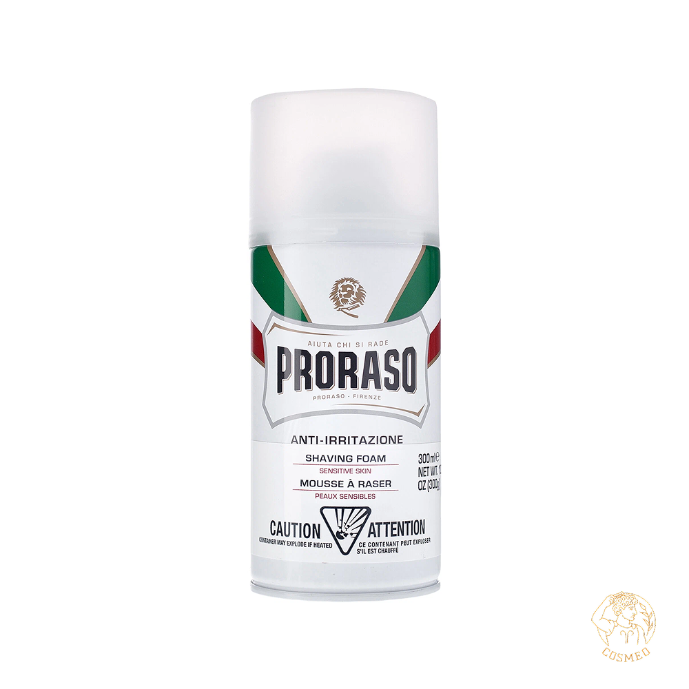 Пена для Бритья для Чувствительной Кожи Зелёный чай и Овес Proraso 300 мл