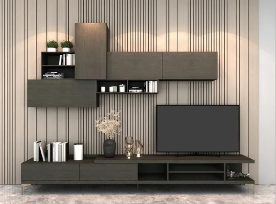 ТВ-тумба Maya 320х50 см, шпон дуба