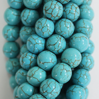Бирюза синтетика голубая бусины 4мм 6мм 8мм 10мм