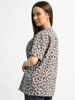 Футболка Ия (серая/лео) Б15238-4М LT Collection