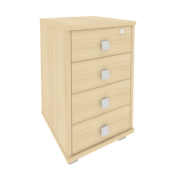 Style Тумба подкатная 4 ящ. с фолдингом Л.ТМ-4F 420*450*714