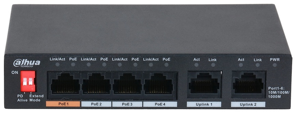 коммутатор Dahua DH-PFS3006-4GT-60