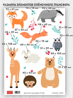 Трансфер для декупажа переводной рисунок для поверхностей детский 026