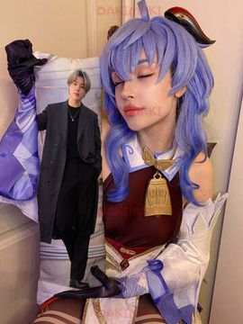 Мини дакимакура Чимин из БТС | BTS арт. M0763, 60х20 см