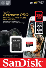 Карта памяти SanDisk Extreme Pro microSDXC 256 ГБ UHS-I, V30, A2, U3 с адаптером