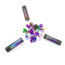 Хлопушка пружинная Блеск серпантин с разноцветной печатью, 1 шт.