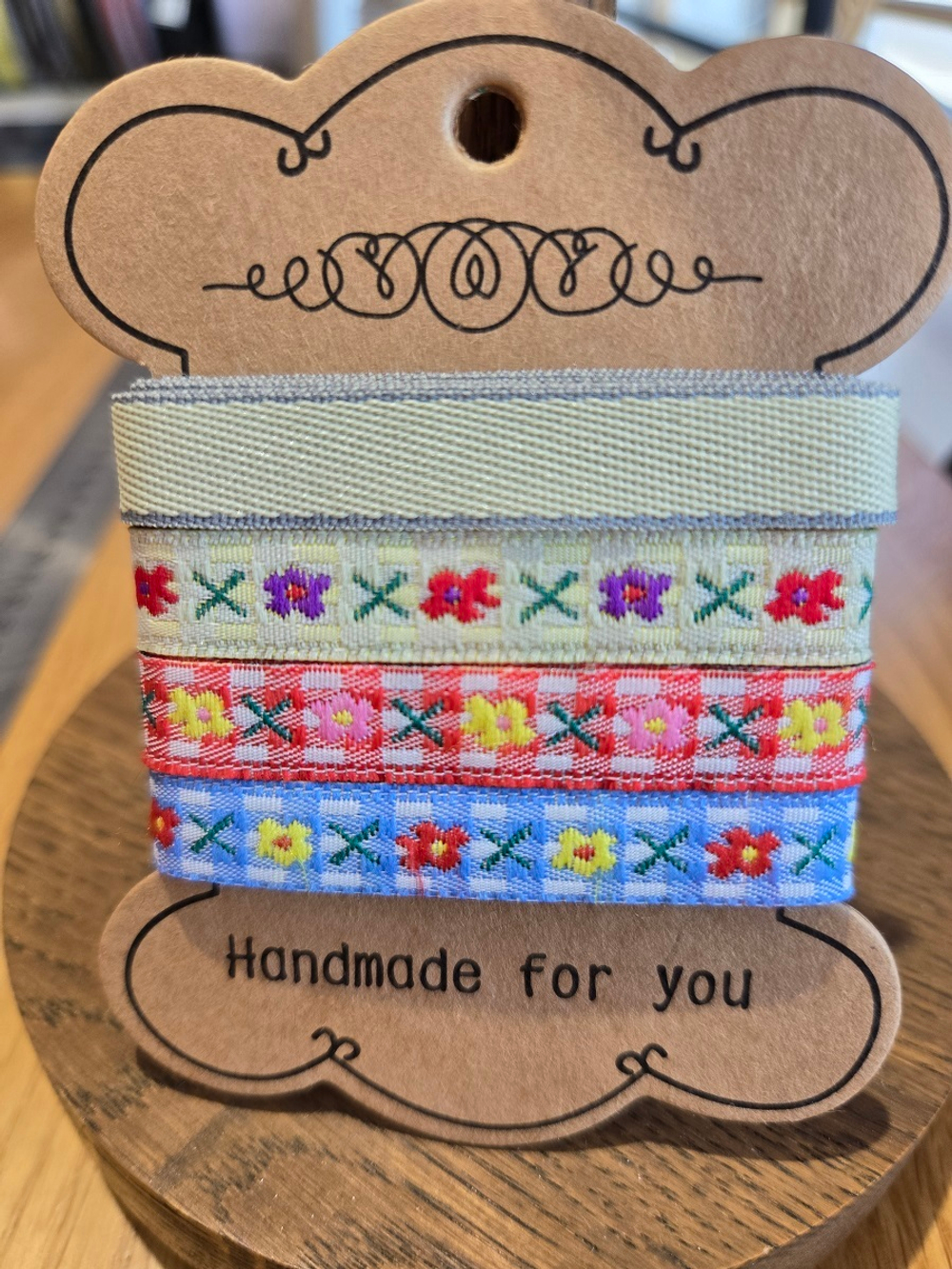 Набор "HANDMADE" декоративных лент, в ассортименте, 1 м каждая.