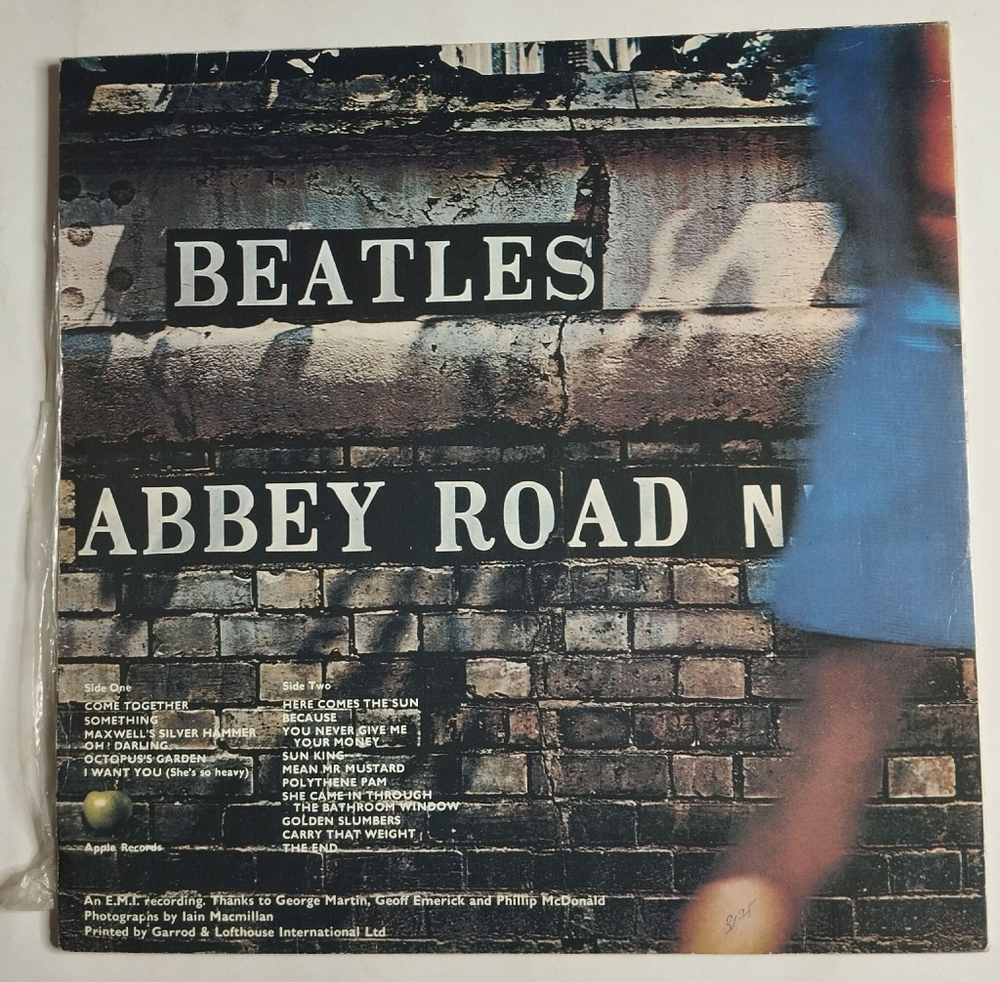 Винтажная виниловая пластинка LP The Beatles Abbey Road (Россия 1992)