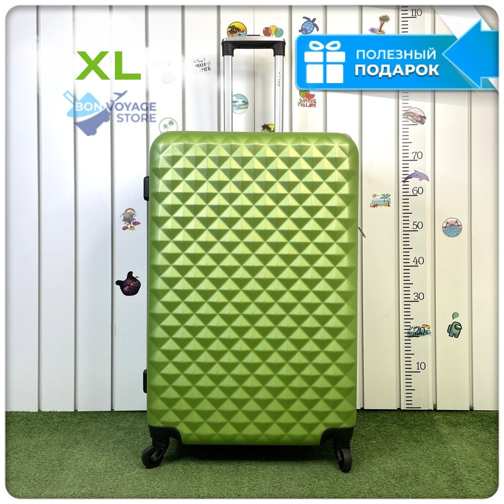 Большой чемодан L'Case Phatthaya, зеленый