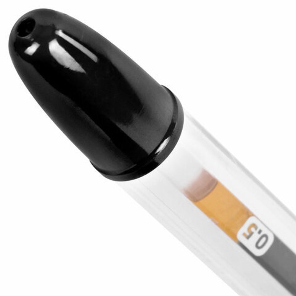 Ручка гелевая с грипом ОФИСМАГ "M-555", ЧЕРНАЯ, игольчатый наконечник 0,5 мм, линия письма 0,35 мм, 144213