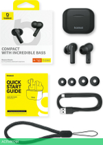 Наушники Baseus Bowie E17 True Wireless Earphones Cluster Black (A00072200113-Z1)