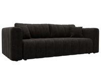 Диван прямой Лига-062 НПБ ВЕЛЮР BRUT 17 коричневый