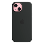 Силиконовый чехол с поддержкой MagSafe Apple Silicone Case для iPhone 15, Black (Черный)