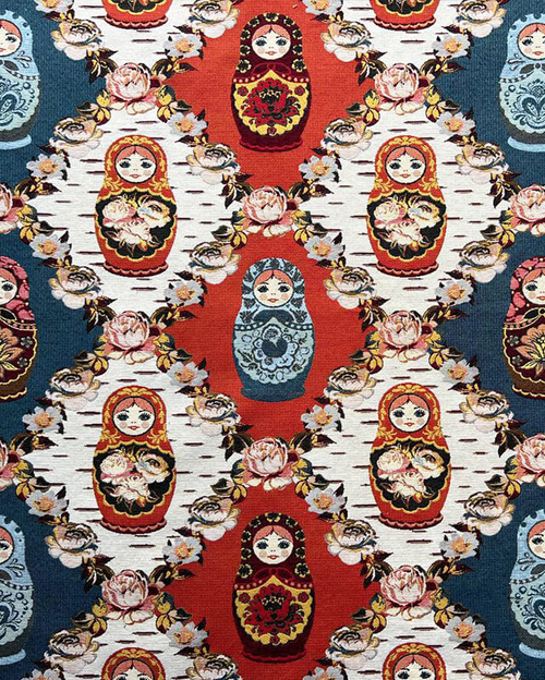 Гобелен в русском стиле Матрешки ширина 140 см