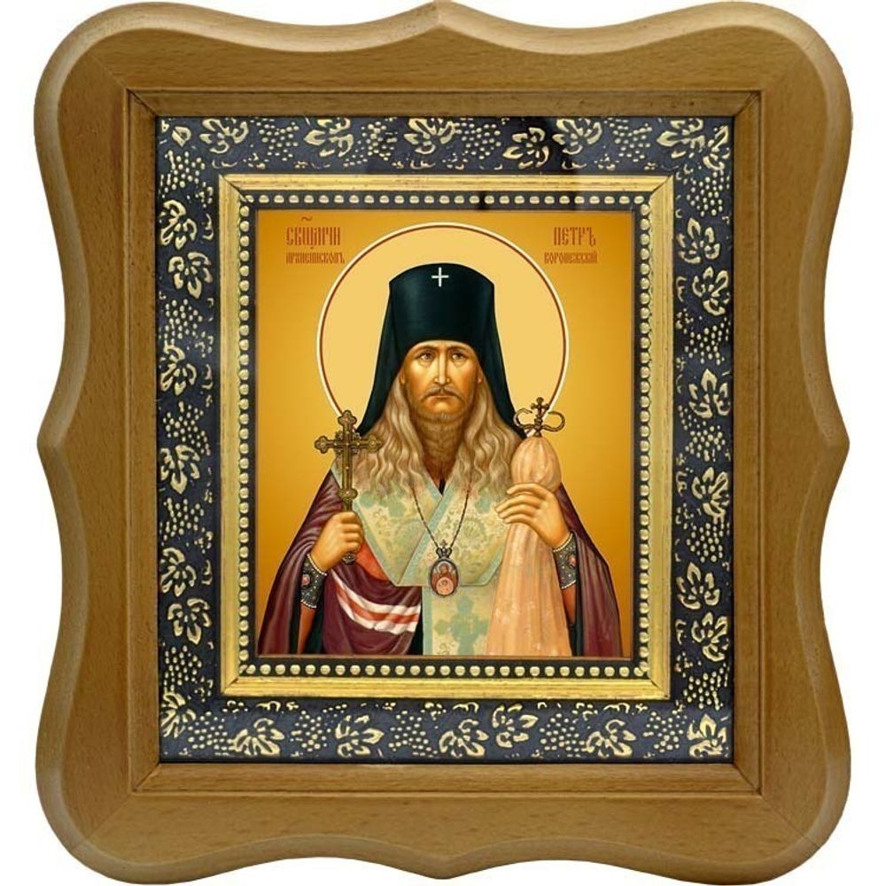 Петр Зверев, архиепископ Воронежский, священномученик. Икона на холсте.