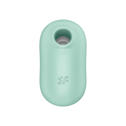 Вакуумно-клиторальный стимулятор с вибрацией Satisfyer Pro To Go 2, мятный