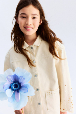 H&M Джинсовая куртка, кремовый