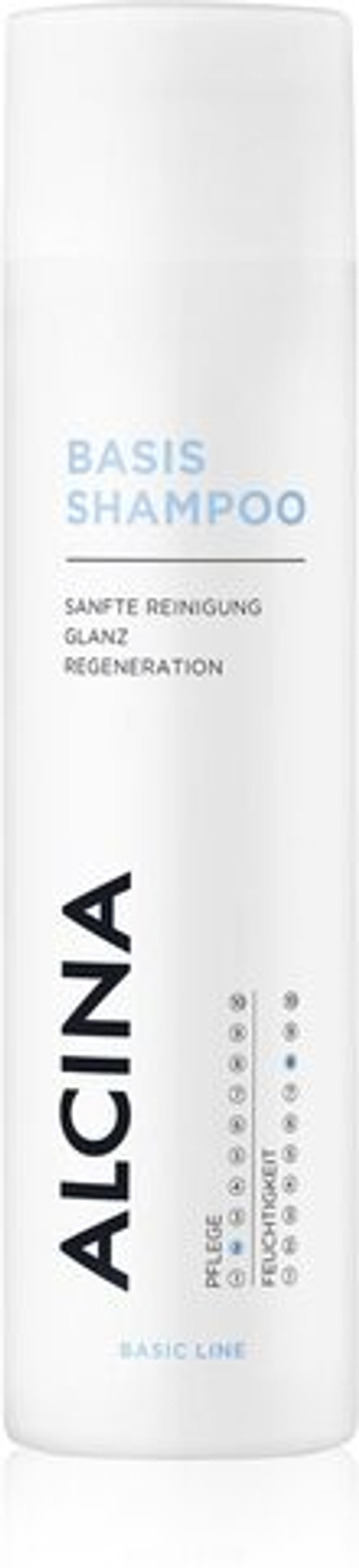 Alcina Basic Line - укрепляющий и восстанавливающий шампунь для всех типов волос /   250  ml  / GTIN 4008666140050