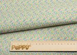 Ткань для пэчворка Peppy Нежная история, рулон 112 см / 5 метров, НИ-14 голубой, Peppy