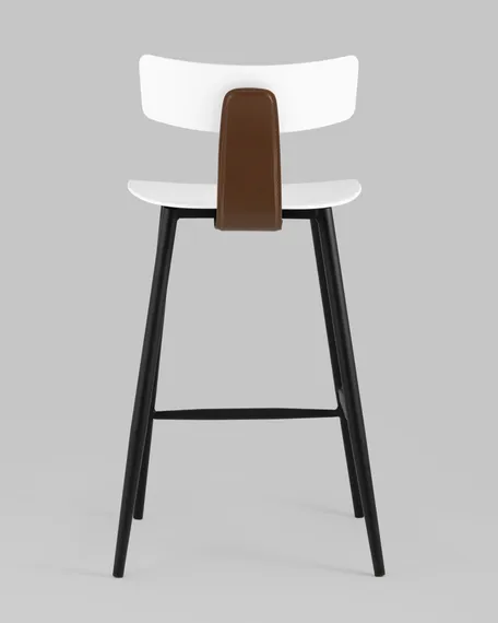 Полубарный стул Ant белый