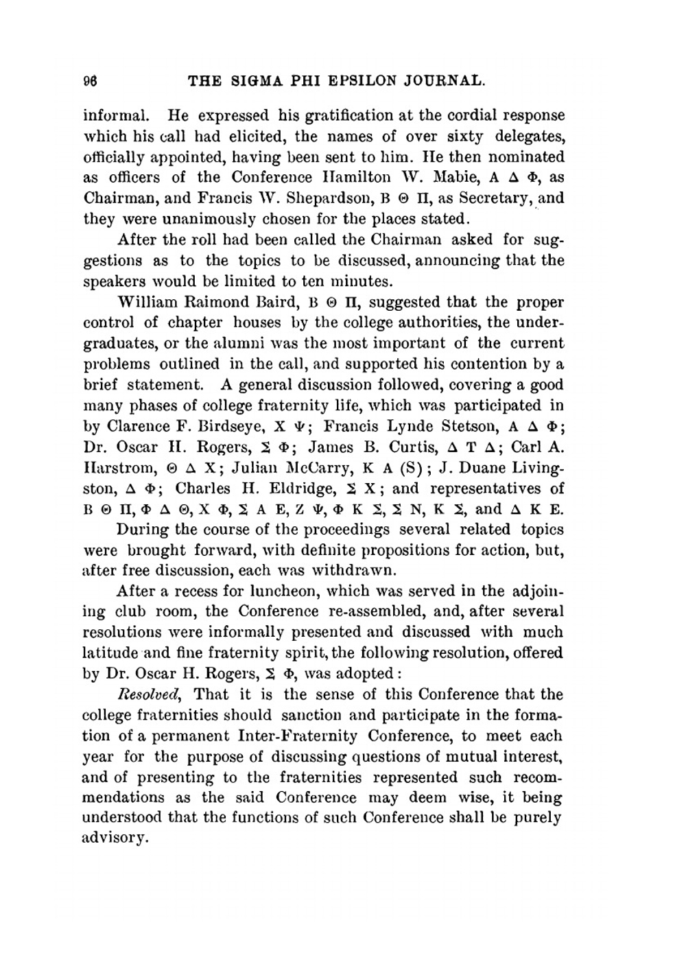 Sigma Phi Epsilon Journal. Volume Vol 7 No. 2 | Sigma Phi Epsilon