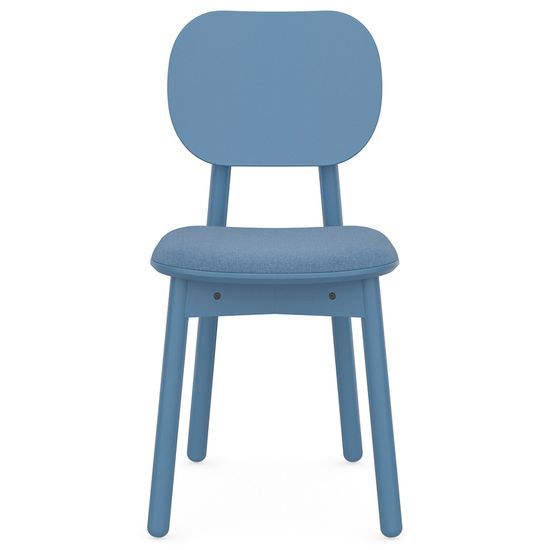 Стул saga, рогожка, синий