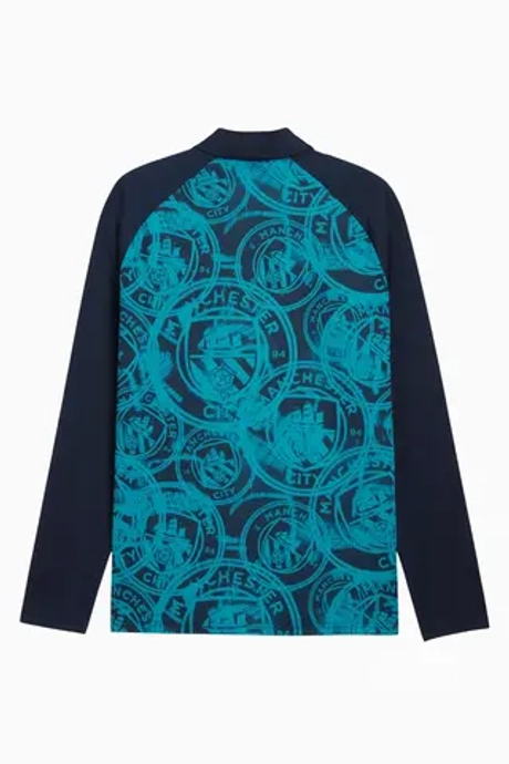 Кофта Puma Manchester City 25/26 Warm Up 1/4 Zip Top - темно-синий