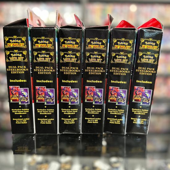 Pokémon Scarlet & Pokémon Violet Dual Pack Steelbook Edition [Nintendo Switch, английская версия]