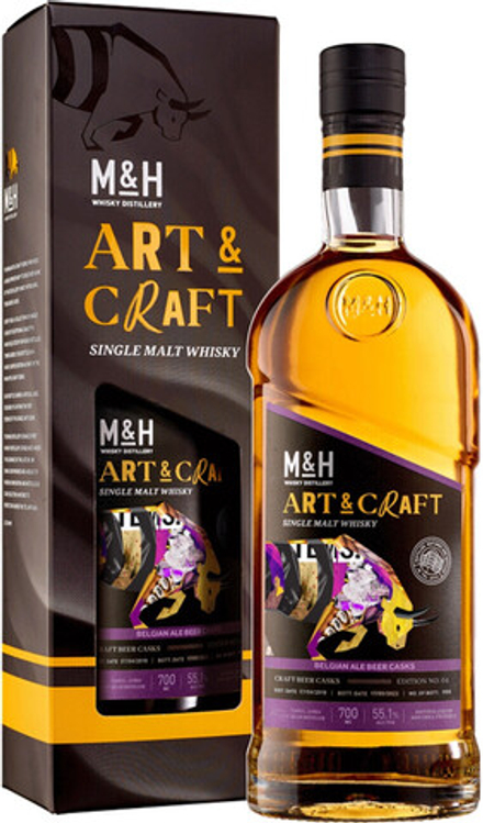 Виски M&H Art & Craft Belgian Ale Beer Casks, 0,7 л.