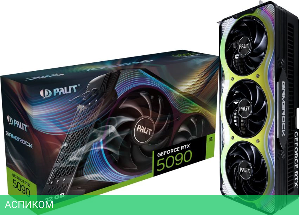 Видеокарта Palit GeForce RTX 5090 GameRock 32Gb GDDR7 (NE75090019R5-GB2020G)
