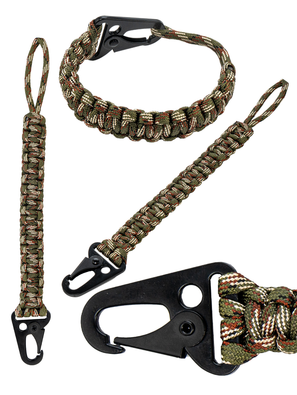 Браслет с ножом на запястье из паракорда, тактический с ножом, цвет зеленый, браслет выживания, нож на запястье