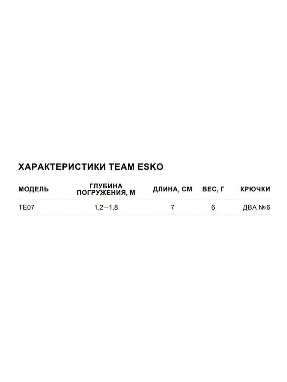 Воблер Team Esko 07, 7см, 6гр, цвет YETA