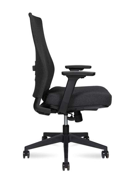 Кресло офисное Норден / Фрэдо LB / Fredo LB / черный каркас/черная сетка/черная сидушка