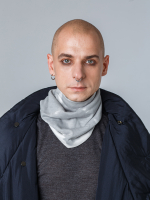 Бафф "Тень". Серо-белый