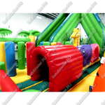 Коммерческий надувной батут "Джунгли малый со скалодромом"