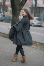 Платье из чёрного хлопка