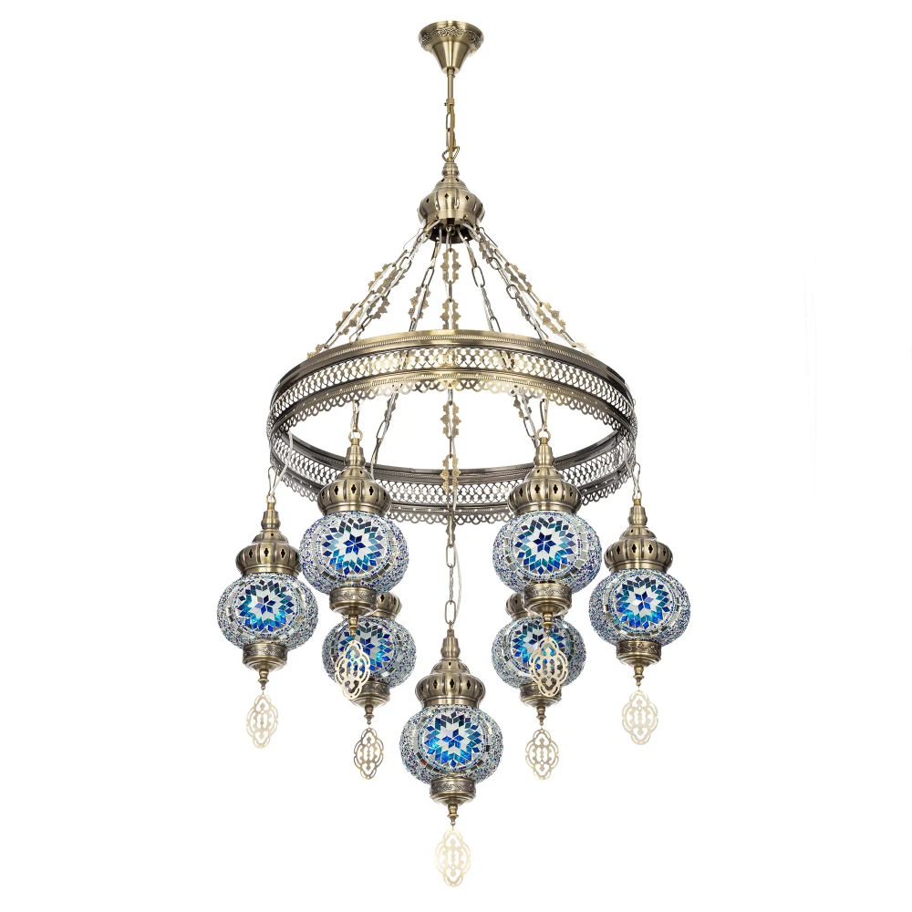 Citilux Каир CL419166 Люстра подвесная Мозаика Синяя