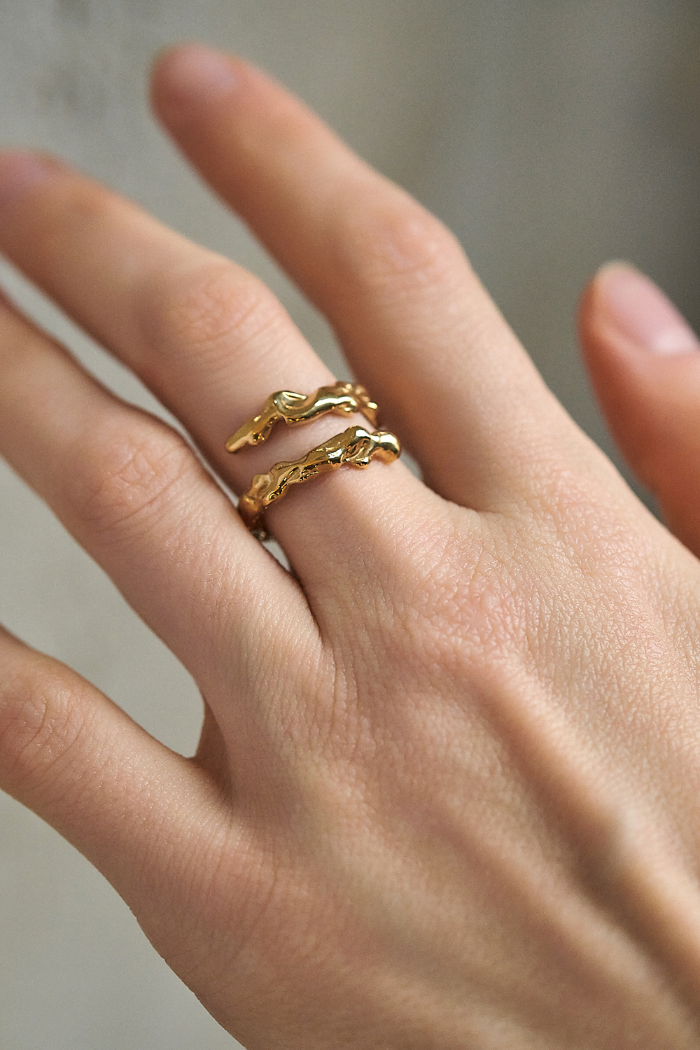 E.Tolstaya Кольцо Карамель разъемное, позолота