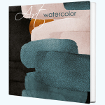 Скетчбук для акварели Fine Line 190х190 32 л. книжный переплет, сшивка