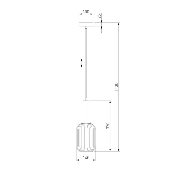 50181/1 / подвесные светильники / дымчатый