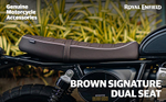 Водительское сиденье Royal Enfield, коричневого цвета, арт. 1990532