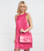 кожаная сумка-мессенджер love one Pinko - розовый(100072 A0F3)