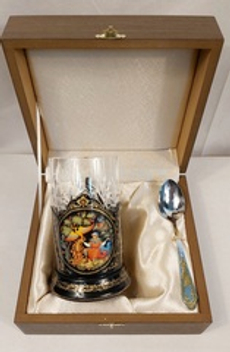 Чайный набор "Иван-царевич и жар-птица" (Ручная роспись Палех)